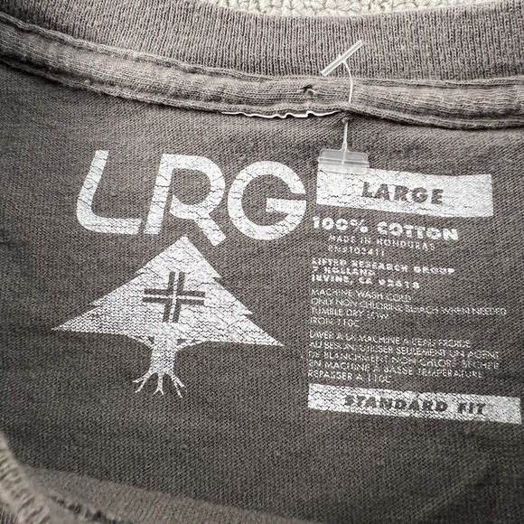 LRG Shirt Adult Large Gray Short Sleeve Lifted Research Group Casual Men's - Picture 9 of 14
